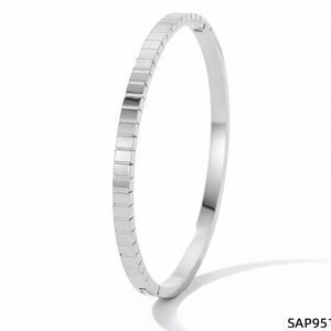 New Geometric Stainless Steel Plating Inlay Bangle